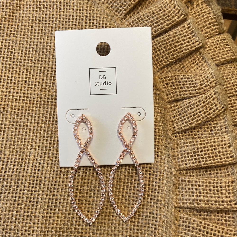 Rose gold earrings